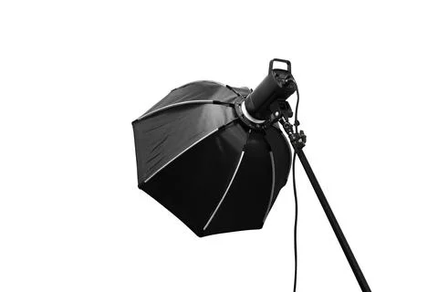 Studio softbox light isolated on white background Foto stock