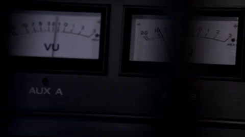 STUDIO SOUND MIX CONSOLE INDICATOR Stock Footage 39884377