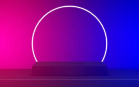 Studio space. Abstract 3D background for product presentation. Minimalist w.. Stock Illustration