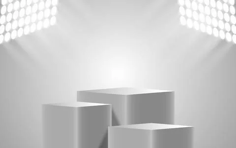 Studio space. Abstract 3D background for product presentation. Minimalist w.. Stock Illustration