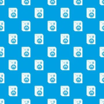 Studio speakers pattern vector seamless blue イラスト素材