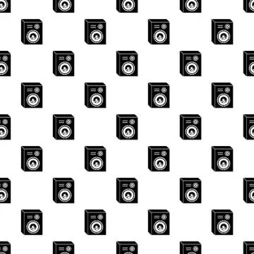 Studio speakers pattern vector seamless イラスト素材