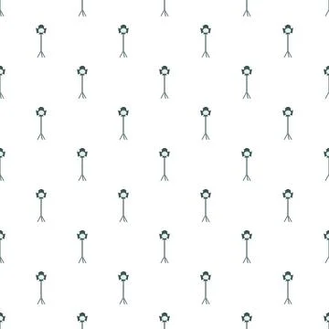 Studio spotlight equipment seamless pattern background Stock Illustration