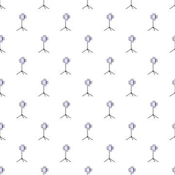 Studio spotlight pattern repeating seamless background illustration Stock Illustration