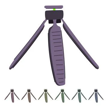 Studio tripod camera vector cartoon graphic Stock Illustration