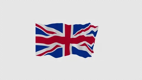 Studio Undulating United Kingdom Loop Alpha Channel Video stock 342736101