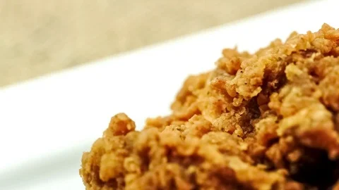 Studio video shot of hot and spicy fried chicken Stock Footage 83233698