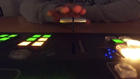 Studio vision Mixer close up Stock Footage 75474770