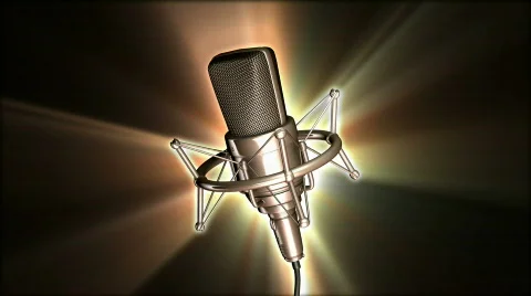 Studion microphone Stock Footage 685791