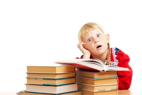 Studious girl Stock Photos