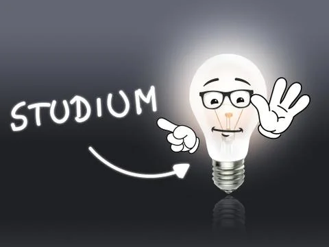 Studium bulb lamp energy light gray Stock-Illustration