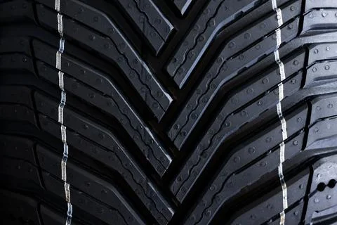 Studless snow tire close up macro shot landscape Stock Photos