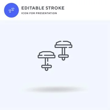 Studs icon vector, filled flat sign, solid pictogram isolated on white, logo Stock Illustration