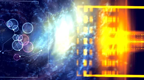 Study and analysis of Black hole or wormhole Stock Footage 46018593