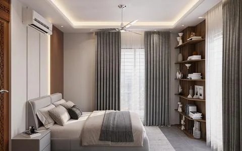 Study and Sleep Combining Functionality and Comfort in Your Child's Bedroom  イラスト素材