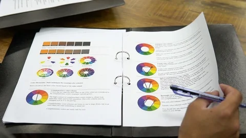 Study of basic colors Stock Footage 120559896