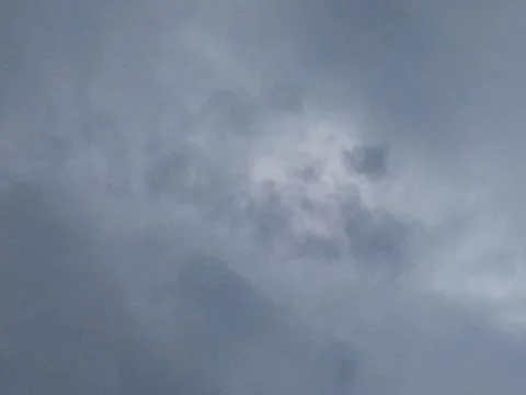 A study of black and white clouds in the sky Foto stock