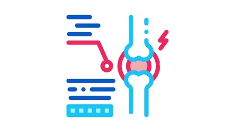 Study of bone arthritis Icon Animation Stock Footage 145284869