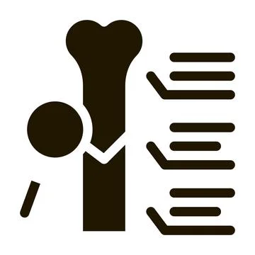 Study bone joint icon Vector Glyph Illustration Stock Illustration