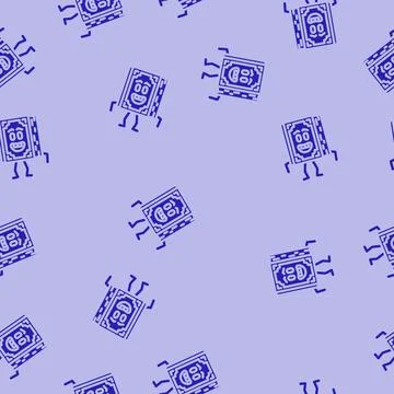 Study book character glyph vector seamless pattern 스톡 일러스트