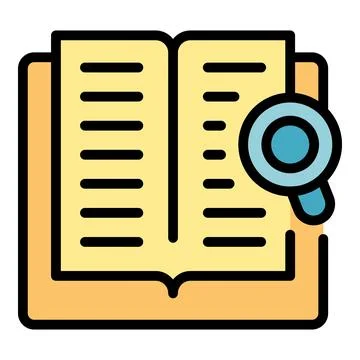 Study book icon vector flat Stockillustratie