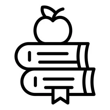 Study books icon outline vector. Social public community イラスト素材