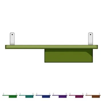 Study bookshelves library cartoon vector graphic Stock Illustration