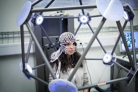  STUDY OF BRAIN Reportage on a research team who are studying conscious th... Foto stock