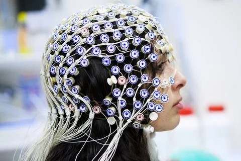  STUDY OF BRAIN Reportage on a research team who are studying conscious th... Foto stock