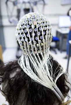  STUDY OF BRAIN Reportage on a research team who are studying conscious th... Foto stock