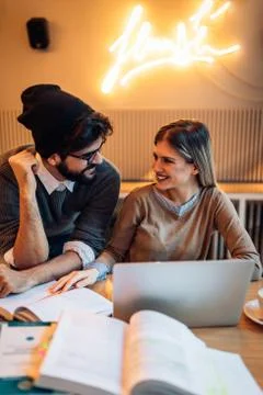 Study buddies Stock-Fotos