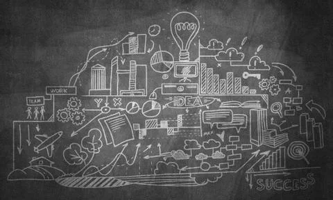 Study business science Stock Illustration