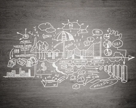 Study business science Stock Illustration