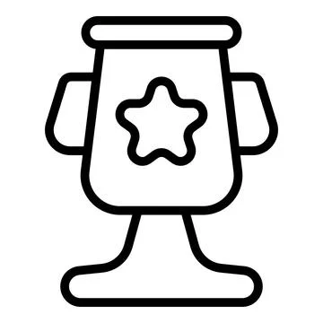 Study case cup icon outline vector. Research learn Stockillustratie