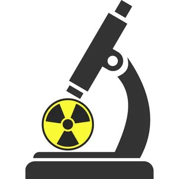 The study of chemical weapons under a microscope. Stock Illustration