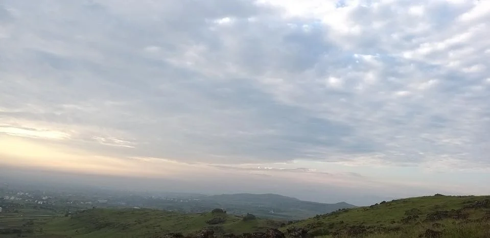 The study of a colorful cloudy sky Stock Photos