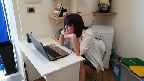 Study in coronavirus time Video stock 163960610