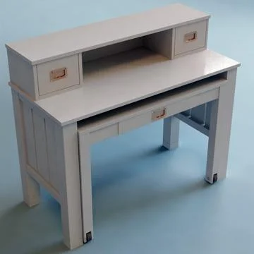 Study desk 3D Model