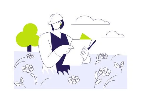 Study ecosystem biodiversity abstract concept vector illustration. Stock Illustration