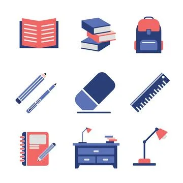 Study Education Illustration Set イラスト素材