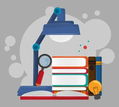 Study elements cartoon 스톡 일러스트