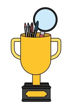 Study elements cartoon 스톡 일러스트