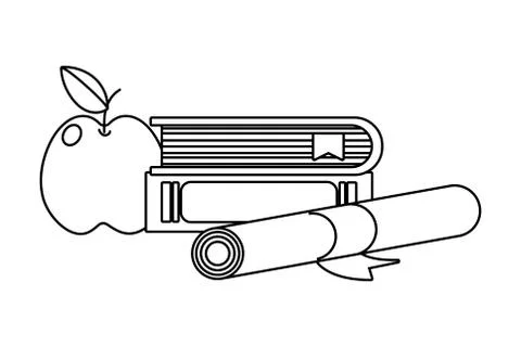 Study elements cartoon 스톡 일러스트