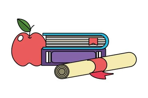 Study elements cartoon 스톡 일러스트