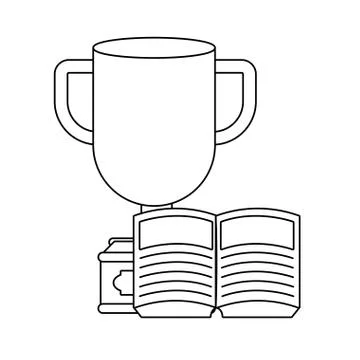 Study elements cartoon Stock Illustration