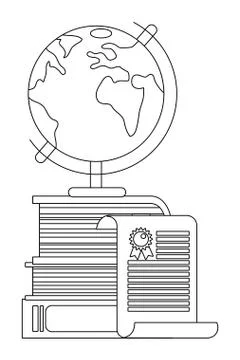 Study elements cartoon 스톡 일러스트
