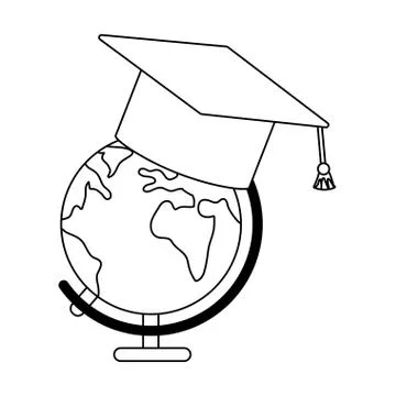 Study elements cartoon Illustrazione stock