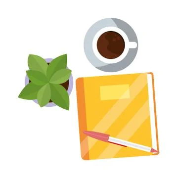 Study elements cartoon 스톡 일러스트