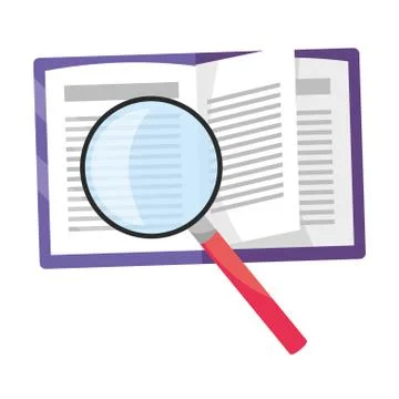 Study elements cartoon Stock Illustration