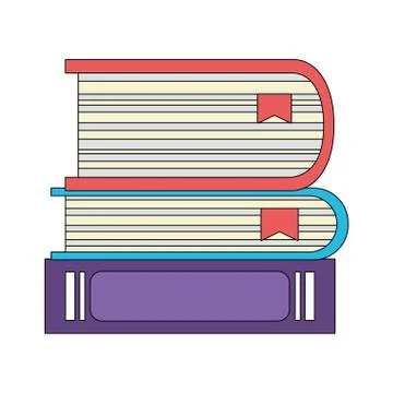 Study elements cartoon Illustrazione stock